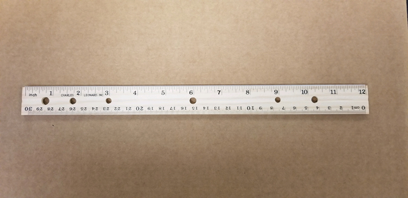 Natural 12In Wood Ruler  Valencia College Campus Store